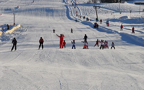 Skiing area for kids in Tyrol